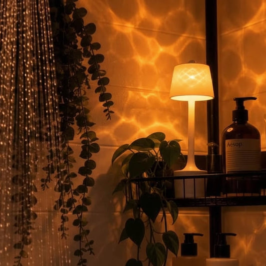 Amber Shower Lamp
